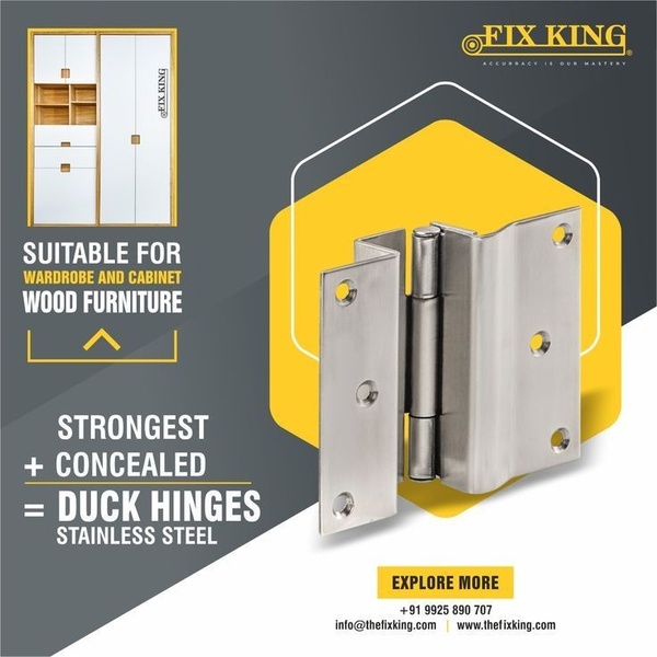 cabinet hinges, concealed hinges, stainless steel hinges, furniture hinges, door hinges, wardrobe hinges, brand awareness, product launch, minimalist, modern typography, bold, trustworthy, yellow, neutral, black